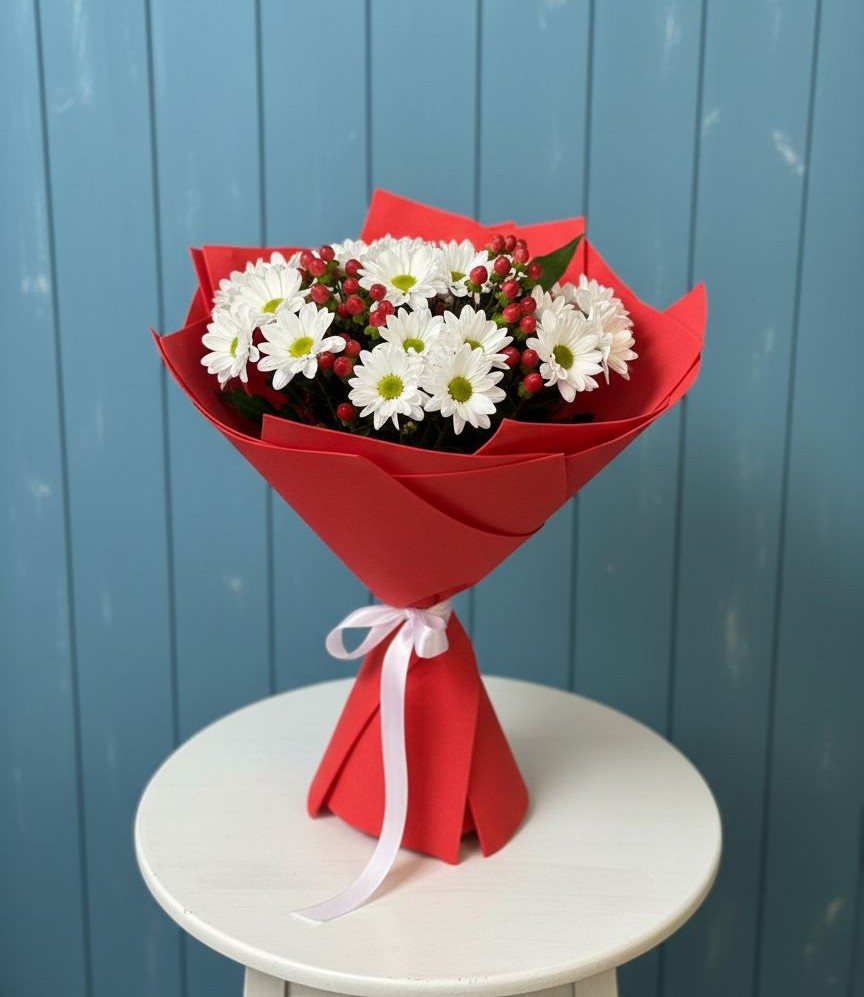 Букет цветов из: Хризантемы в Вуктыле