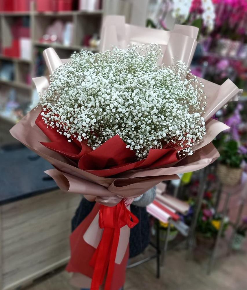 Букет Белые хлопья в Вуктыле Букет цветов из: Гипсофила в Вуктыле