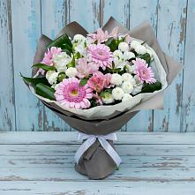 Букет цветов из:  Герберы, Альстромерии и Хризантемы в Вуктыле