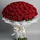 Букет 101 Красная роза Блэк Мэджик в Вуктыле