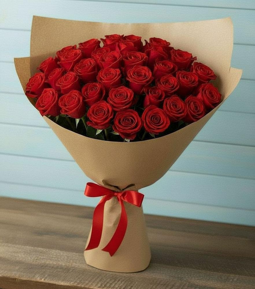 Букет Красные розы Милано в Вуктыле