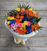 Букет цветов из:  Розы и Хризантемы в Вуктыле