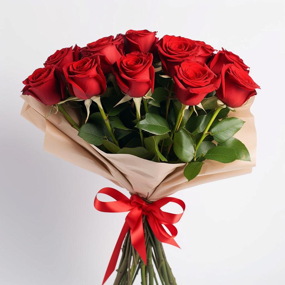 Букет 11 Красных роз Эдлесс Лав в Вуктыле