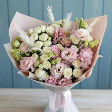 Букет цветов из:  Альстромерии и Розы в Вуктыле